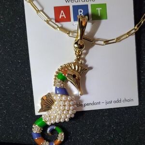Colorful Seahorse Pendant Necklace